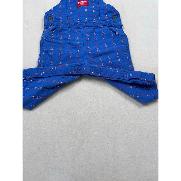 VINTAGE Oshkosh B'Gosh nautical overalls 18M EUC Made in USA 100% cotton - Picture 5 of 8